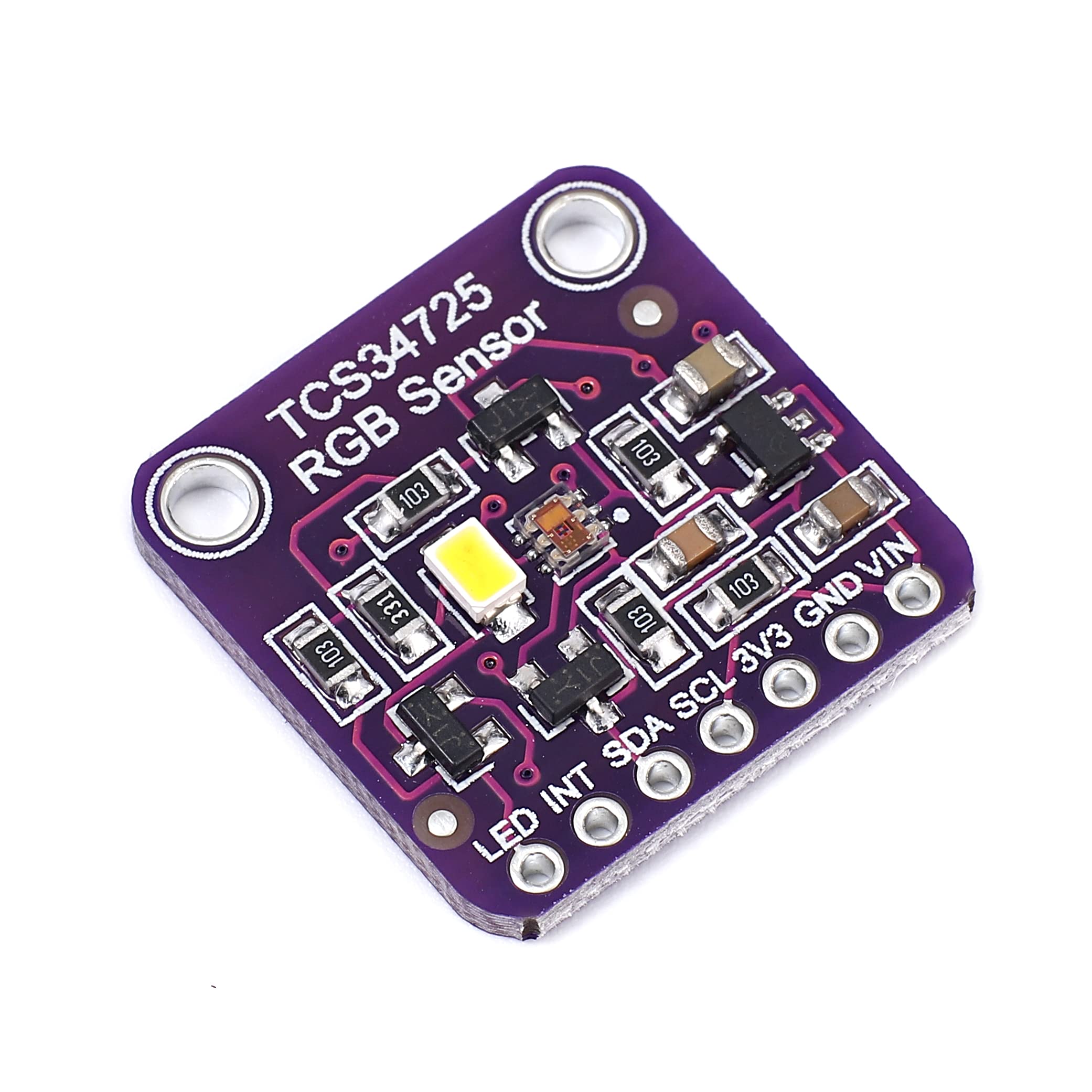 Teyleten Robot TCS34725 TCS-34725 Sensor Recognition Module RGB Sensor for Arduino (3pcs)