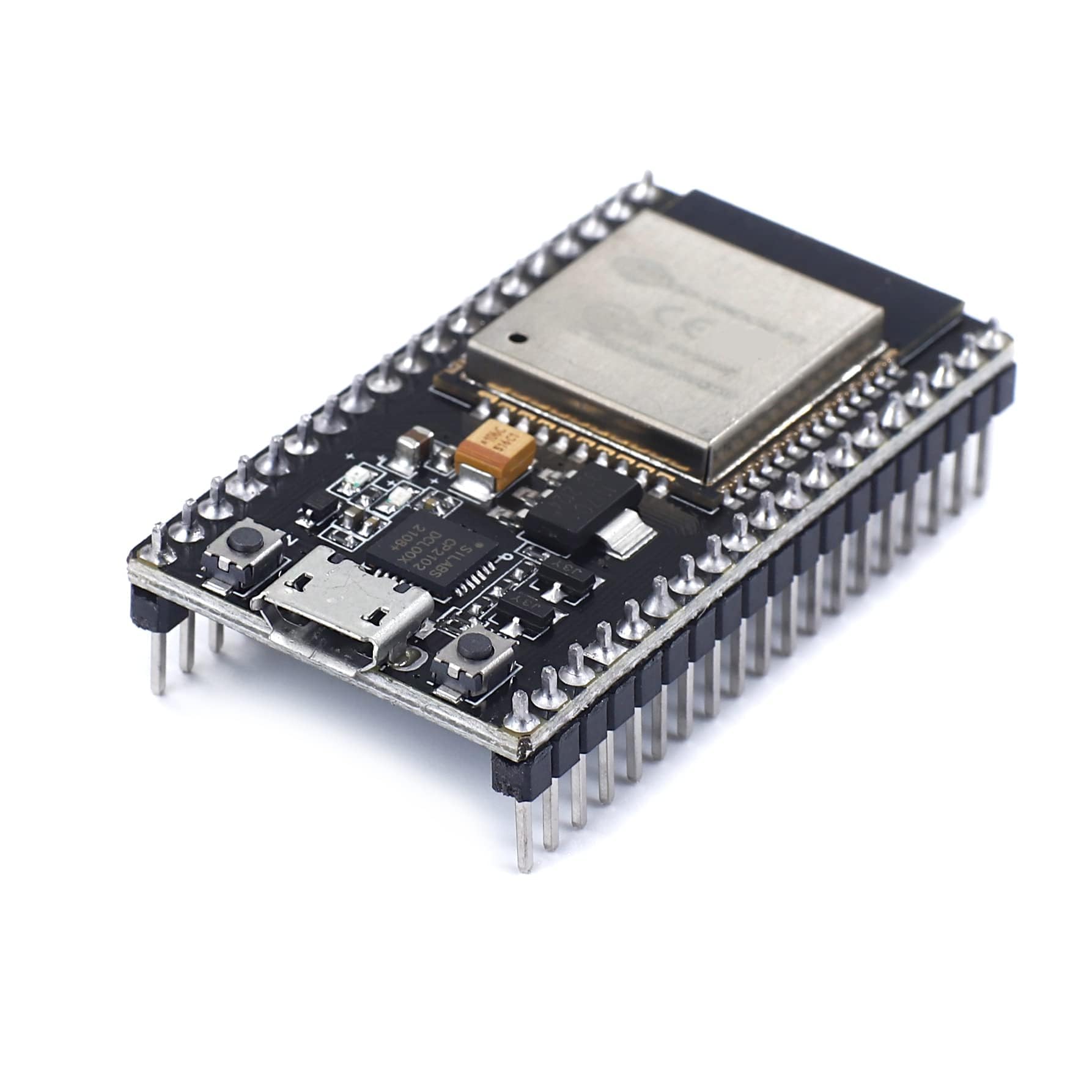 Teyleten Robot ESP32S ESP32 ESP-WROOM-32 Development Board 2.4GHz Dual-Core WiFi +Bluetooth 2 Function Microcontroller for Arduino (ESP32 38P, 3PCS)