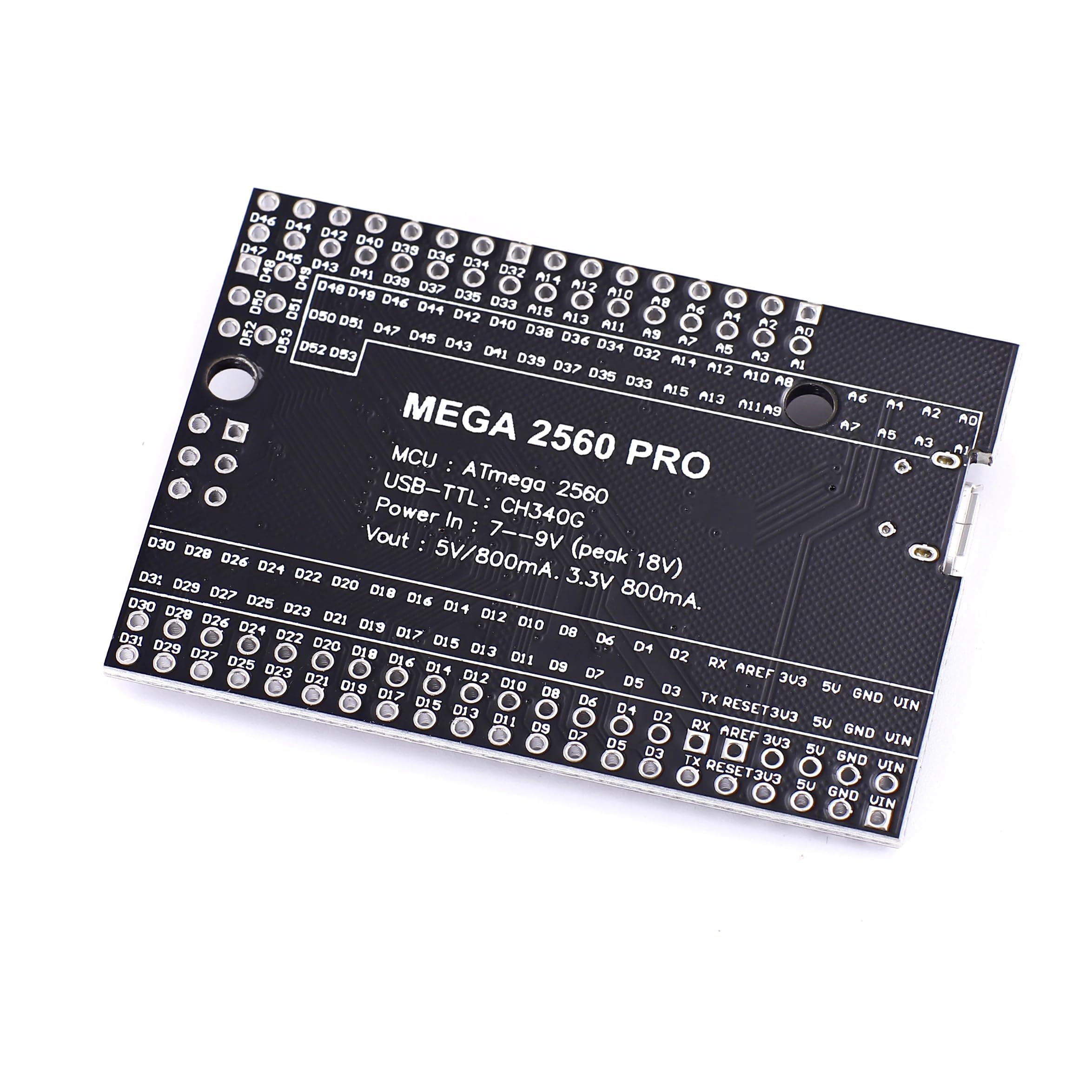 Teyleten Robot MEGA 2560 PRO Embed CH340G/ATMEGA2560-16AU Pro Mega Module with Male Pinheader