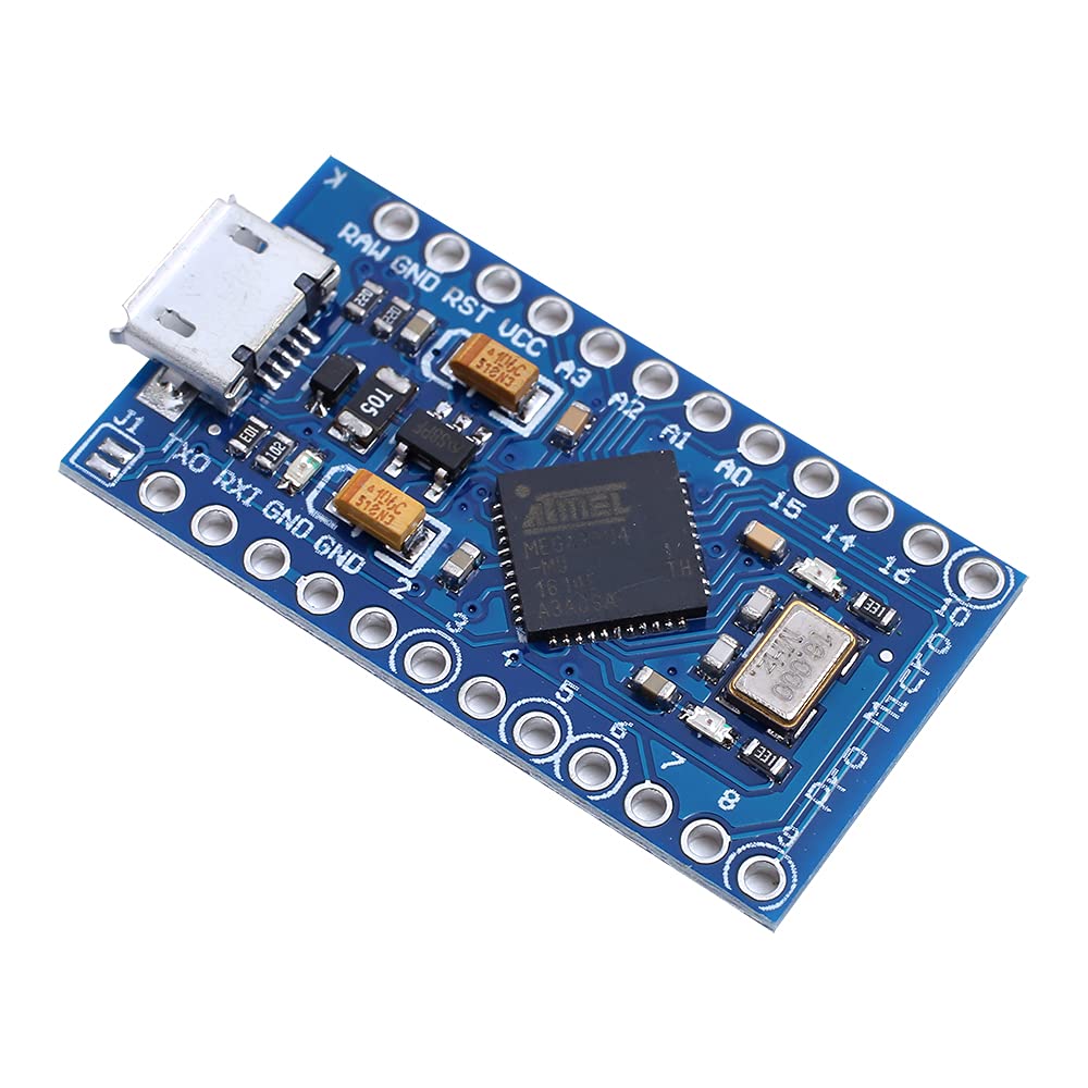 Teyleten Robot Pro Micro Atmega32U4 5V 16MHz Module Board Micro USB Pro Micro Development Board Microcontroller 3pcs